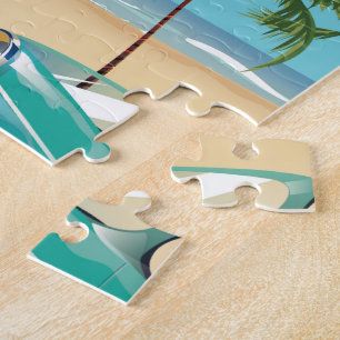Mexico - reizen per vliegtuig reisposter legpuzzel
