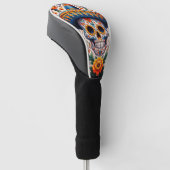 Mexico | Reizen  Retro Sugar Skull Golfheadcover (Schuin)