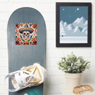 Mexico Reizen Sugar Skull Sticker