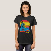 Mexico Retro Throwback Surf & Mexican Beach Souven T-shirt (Voorkant volledig)
