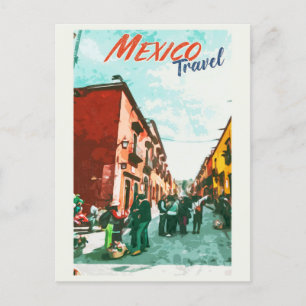  Mexico Retro Travel Briefkaart