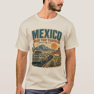 Mexico Roadtrip Reiziger Vintage Avontuur Reizen T-shirt