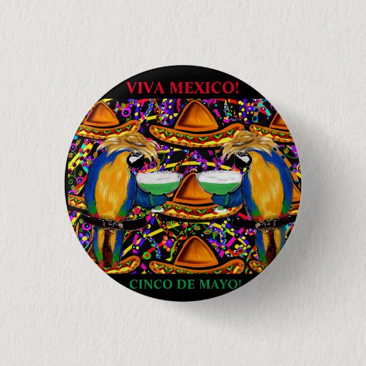 MEXICO RONDE BUTTON 3,2 CM (Voorkant)