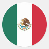 Mexico Ronde Sticker (Voorkant)