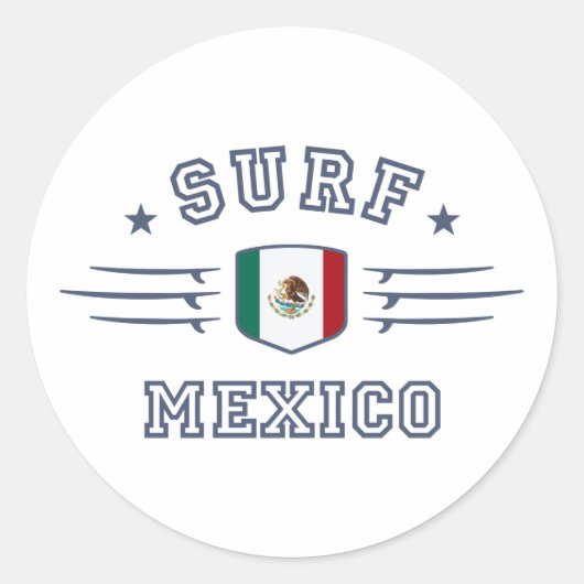 Mexico Ronde Sticker (Voorkant)