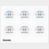 Mexico Ronde Sticker (Vel)