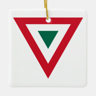 Mexico rondel land vlag symbool leger een leger keramisch ornament