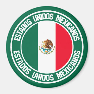 Mexico Round Emblem Magneet