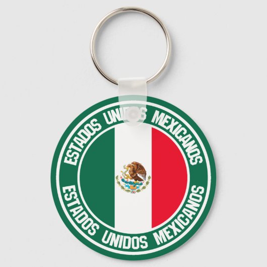 Mexico Round Emblem Sleutelhanger (Voorkant)