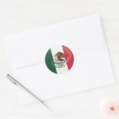 Mexico Round Icon-vlag Ronde Sticker (Envelop)
