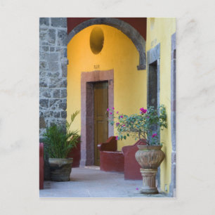 Mexico, San Miguel de Allende, Boogvormige ingang Briefkaart