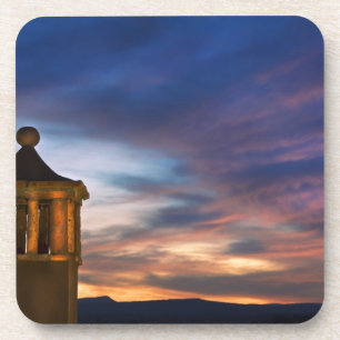 Mexico, San Miguel de Allende. Zonsondergang over Drankjes Onderzetter