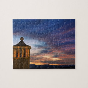 Mexico, San Miguel de Allende. Zonsondergang over Legpuzzel