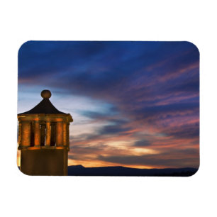 Mexico, San Miguel de Allende. Zonsondergang over Magneet