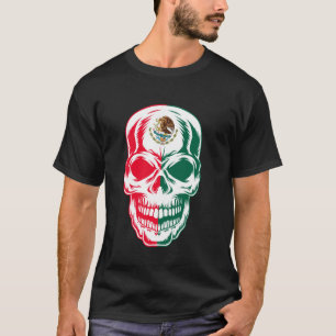 Mexico Schedel Patriottisch Mexicaans Azteekse Dag T-shirt