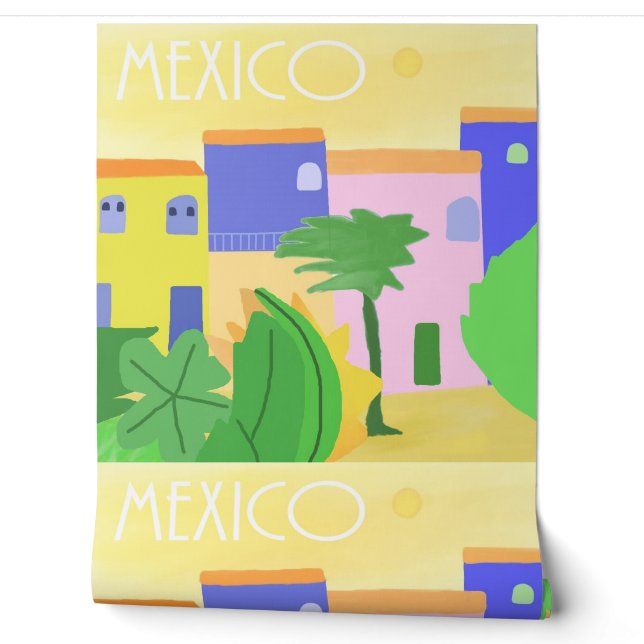 Mexico schilderkunst behang (Afrollen)