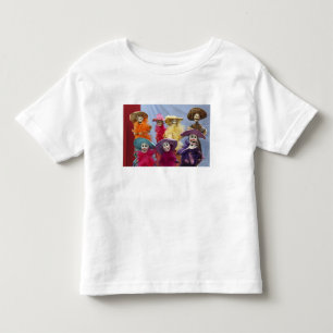 Mexico. Skeletale Catrina's, vierende figuren Kinder Shirts