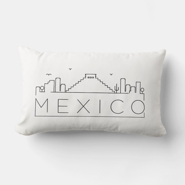 Mexico Skyline Kussen (Voorkant)