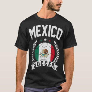 Mexico Soccer Support Team Jersey Mexican Flag T-S T-shirt