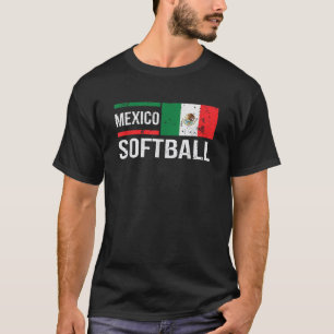 Mexico Softball Flag Women's League Mexicaanse Tea T-shirt