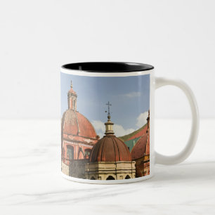 Mexico, staat Guanajuato, Guanajuato. Templo de Tweekleurige Koffiemok