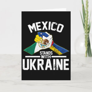 Mexico Staat Met Oekraïne Oekraïense Vlag Kaart