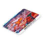 Mexico Stad CDMX Schilderij Panorama Uitzicht Magneet (Linkerzijde)