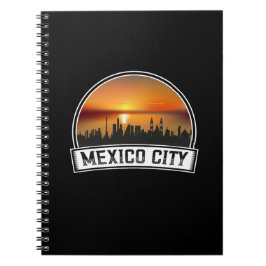 Mexico-Stad CDMX Sunset Skyline Notitieboek