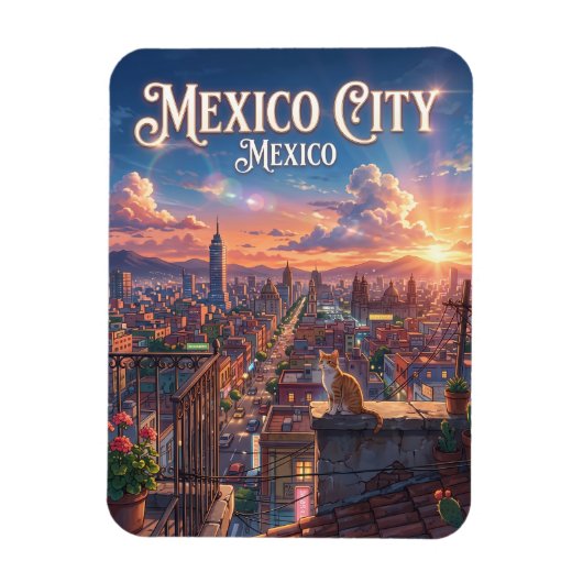 Mexico-Stad Magneet (Verticaal)