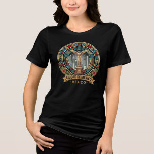 Mexico-Stad Mexico Centraal-Amerika Tri-Blend Shirt