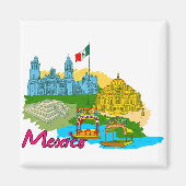 Mexico-Stad - Mexico.png Magneet (Voorkant)