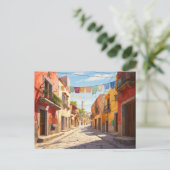 Mexico Streets Briefkaart (Staand voorkant)