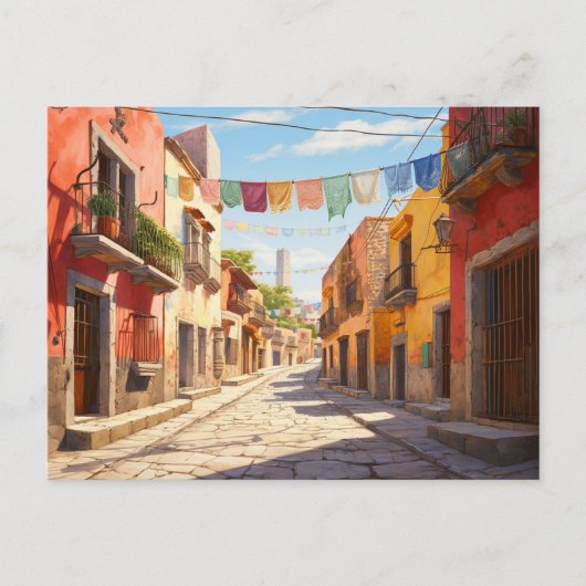 Mexico Streets Briefkaart (Voorkant)