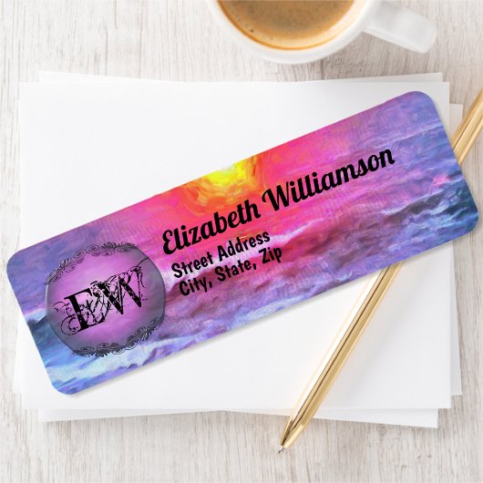 Mexico Sunset 0909 Adres Etiket