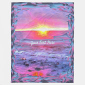 Mexico Sunset 0909 Fleece Deken (Voorkant)