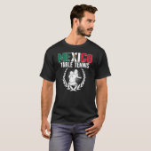 Mexico Table Tennis Mexican Ping Pong Team Support T-shirt (Voorkant volledig)
