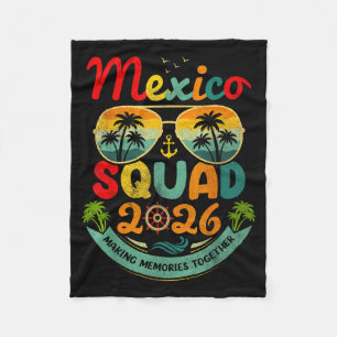 Mexico-team 2026 tropische strandvakantie vintageM Fleece Deken
