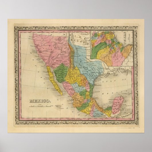Mexico, Texas Poster (Voorkant)