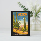 Mexico Travel Poster Briefkaart (Staand voorkant)