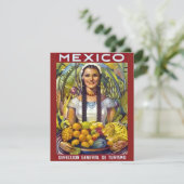 Mexico Travel Tourism Advertisation Kaart (Staand voorkant)