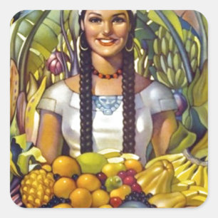 Mexico Travel Tourism Advertisation Vierkante Sticker