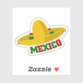 Mexico Travel Vinyl Sticker (Vel)