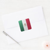 Mexico vierkante glossy vlag vierkante sticker (Envelop)