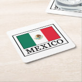 Mexico Vierkante Kartonnen Onderzetter (Schuin)