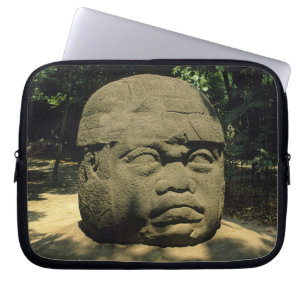 Mexico, Villahermosa, reusachtig Olmekenhoofd, La Laptop Sleeve