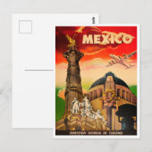 Mexico vintage-briefkaart briefkaart (Voorkant / Achterkant)
