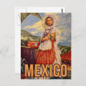 Mexico vintage-briefkaart briefkaart (Voorkant / Achterkant)