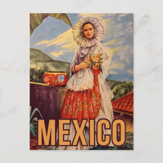 Mexico vintage-briefkaart briefkaart (Voorkant)