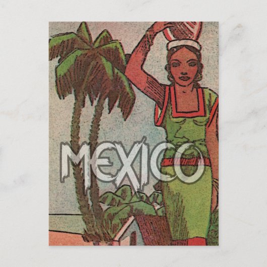 Mexico vintage-briefkaart briefkaart (Voorkant)