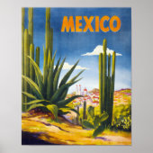 Mexico Vintage Poster hersteld (Voorkant)